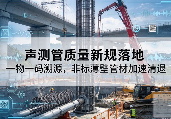 沙坪坝区声测管质量新规落地，一物一码溯源，非标薄壁管材加速清退