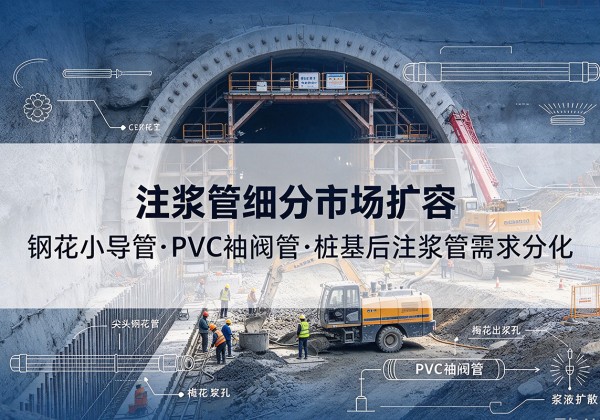 沙坪坝区注浆管细分市场扩容，隧道钢花小导管、PVC 袖阀管、桩基后注浆管需求分化